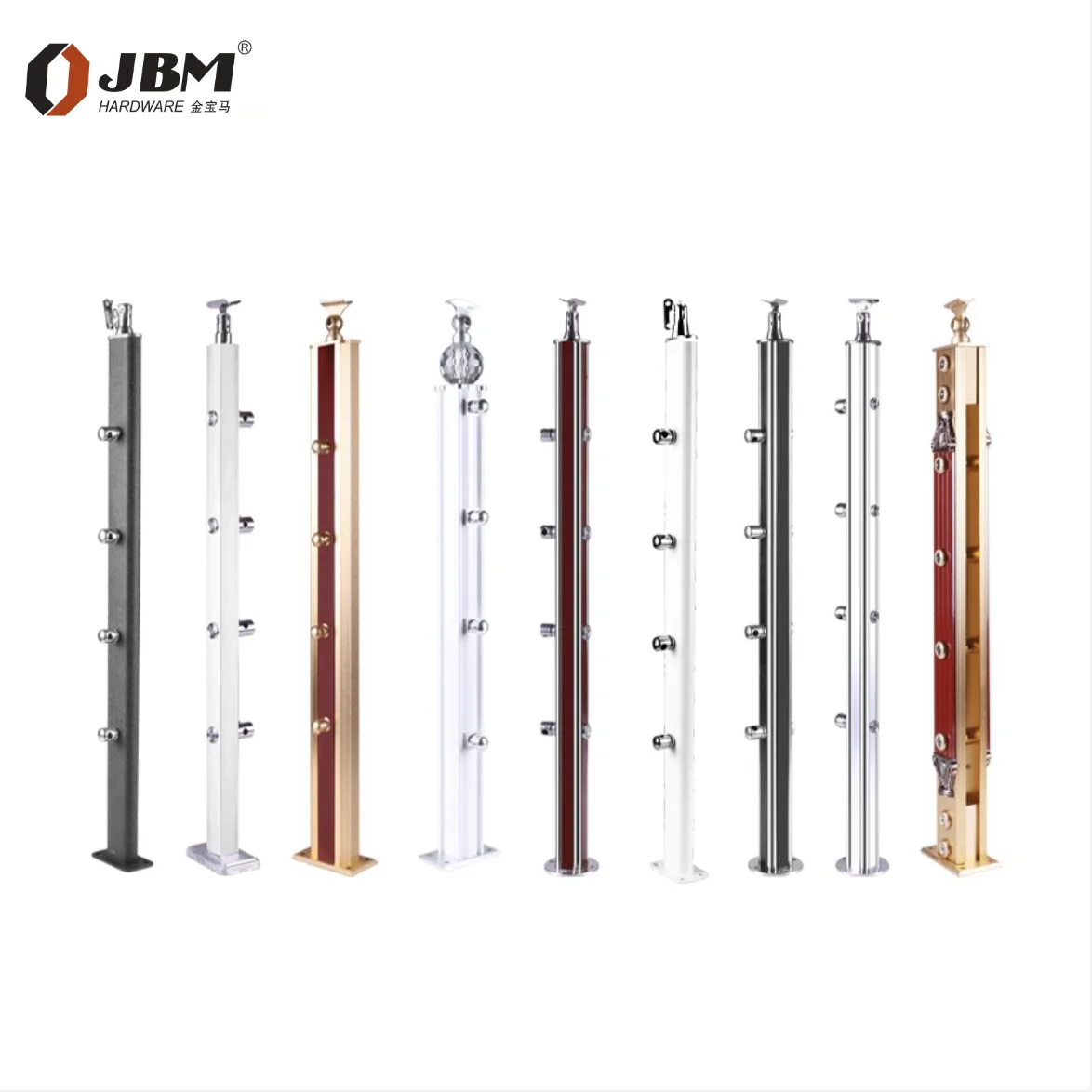 Hot Design Rod Bar Pipe Railing Vertical Handrail For Curved Stairs Customized Guard Round Tube Rod Railing