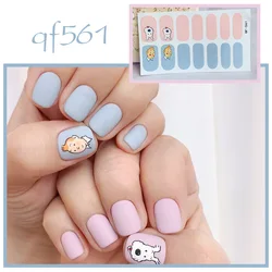 nail arts stickers Wrap Korea Beautysticker 100% Real Nail Polish Strip Wrap Sticker 14Tips/Sheet