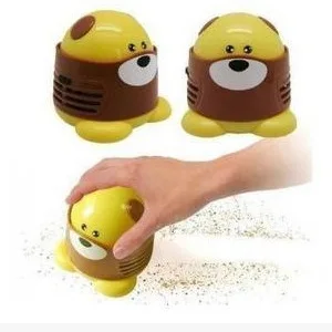 Functional Desktop Vacuum cleaner cartoon mushroom Mini Dust Collector Household Computer keyboard Clean Brushes Random