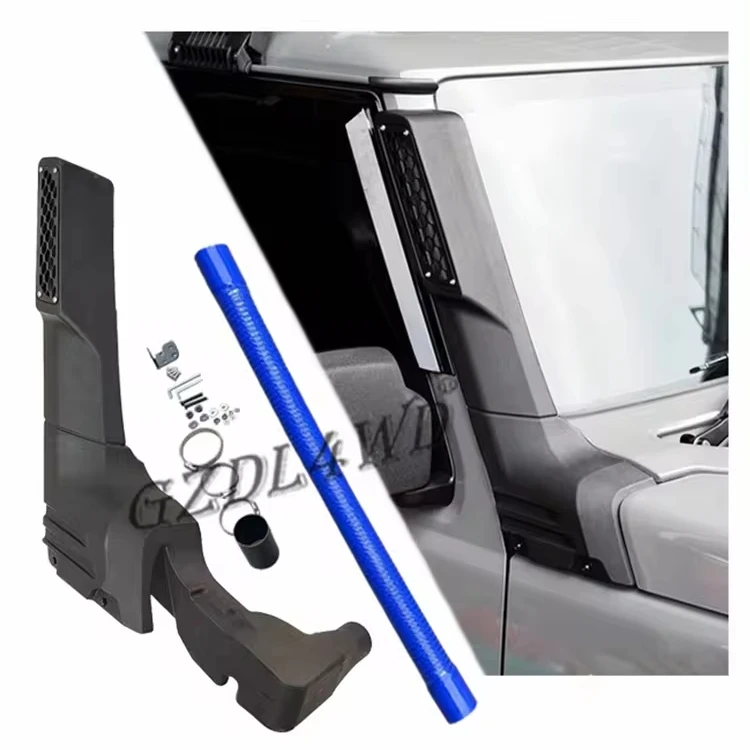 GZDL4WD Car Snorkel 4x4 Set For Jimny JB64W JB74W 4 GENERATION 2019+  Blue High Temperature Silicone Pipe Air Intake Snorkel Kit