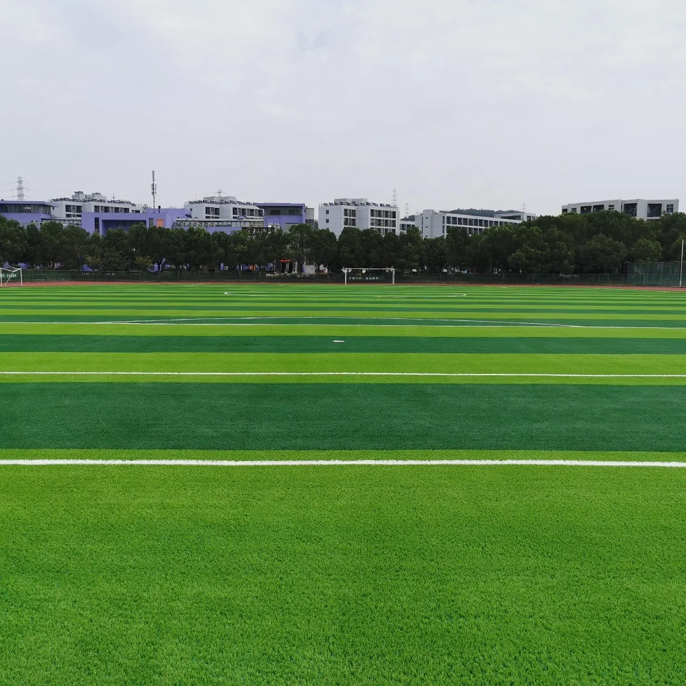 Customized color synthetic 50mm football turf artificial grass for school playground
