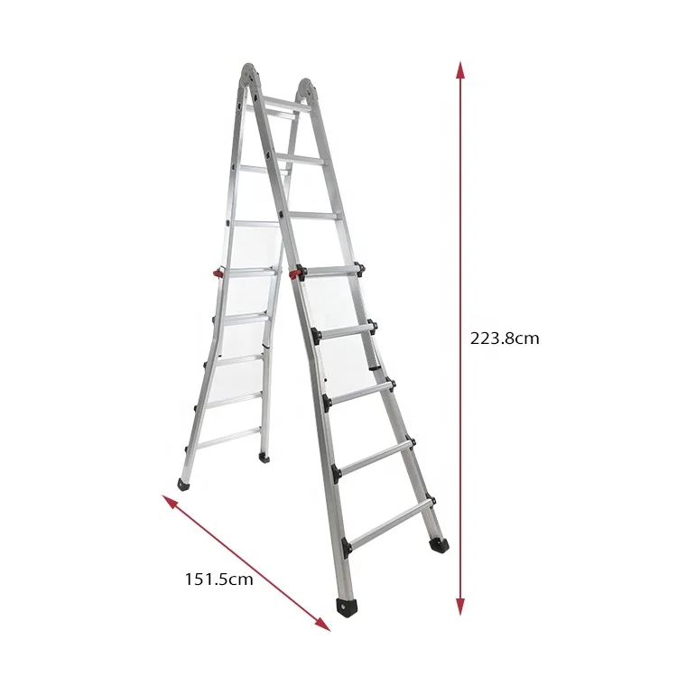 High Quality Combination Aluminum Step Ladder Multipurpose Extension ANSI (1600120347291)