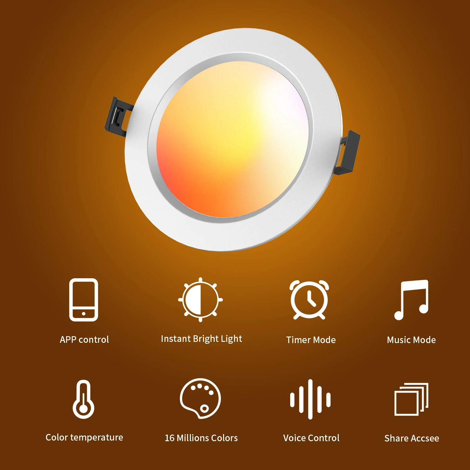 RGB 9 Вт Bluetooth потолочный светильник Hao Deng промышленный дизайн современный Wi-Fi пульт дистанционного управления переключатель 100-264 В алюминиевый