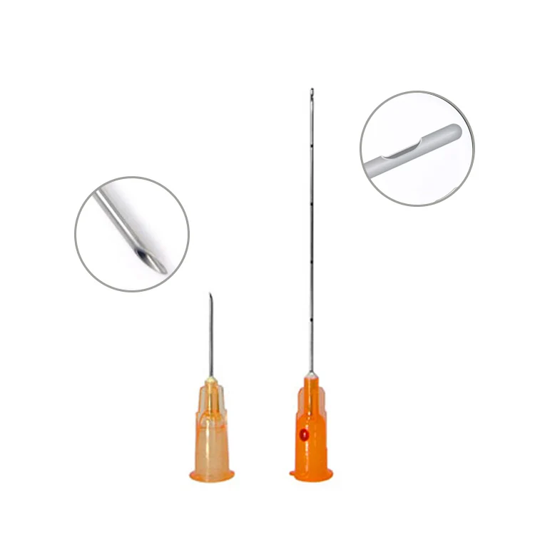 fine micro cannula 30g 25mm for syringe needle cannula face and eye thread with blunt cannula