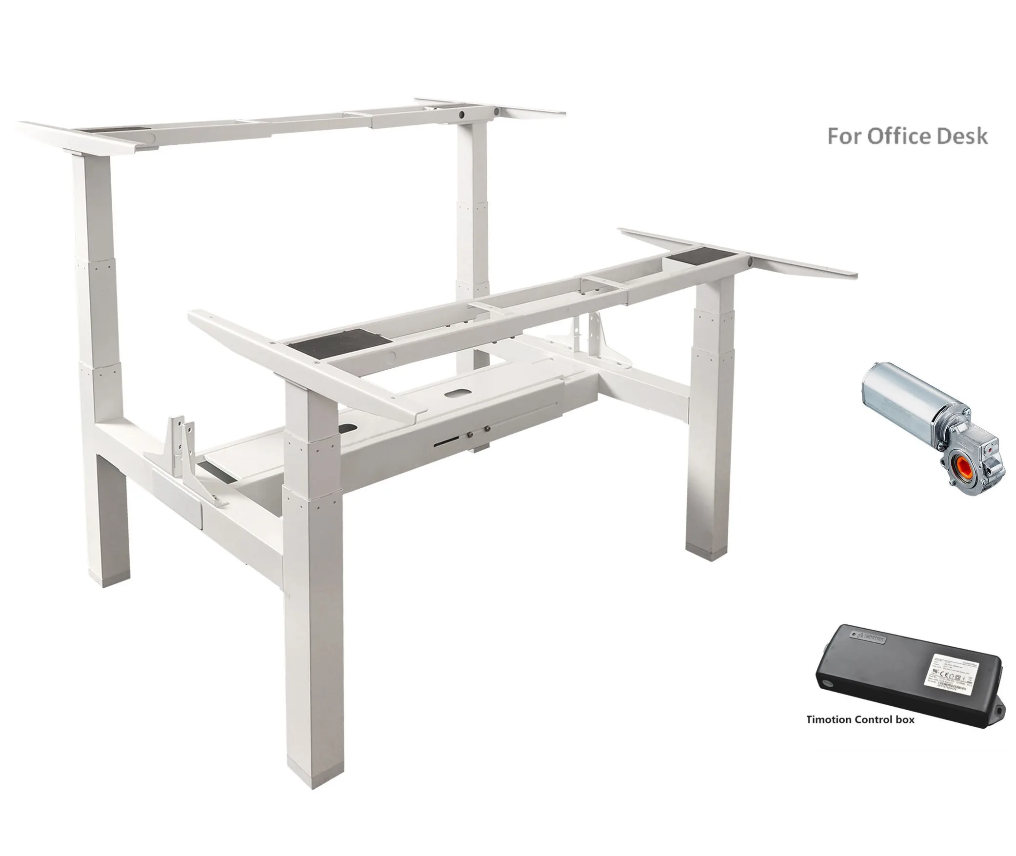 
office workstation D3 2 people used electric height adjustable lifting lift desk 