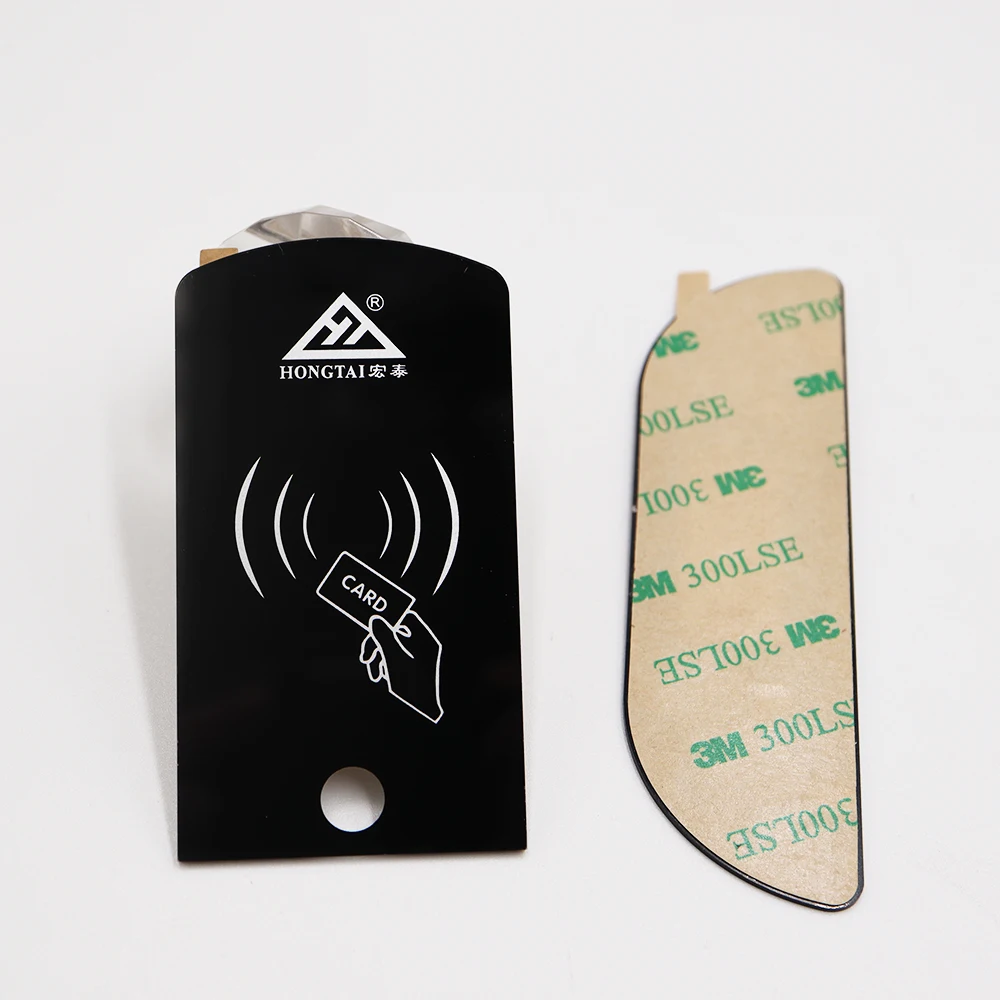 Закаленное стекло с черным шелковым экраном на заказ для панели системы управления