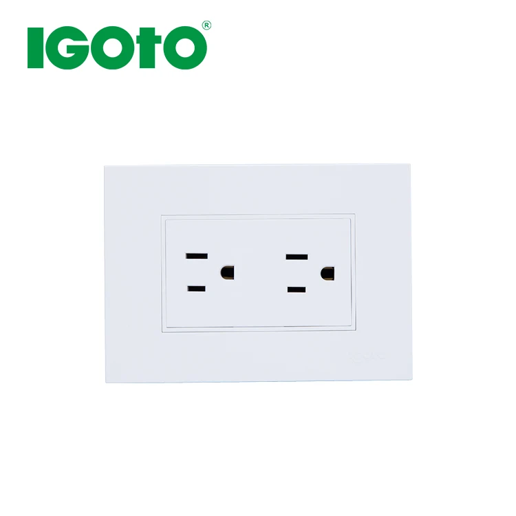 cooper brass with silver point contact wall socket Tomacorriente factory