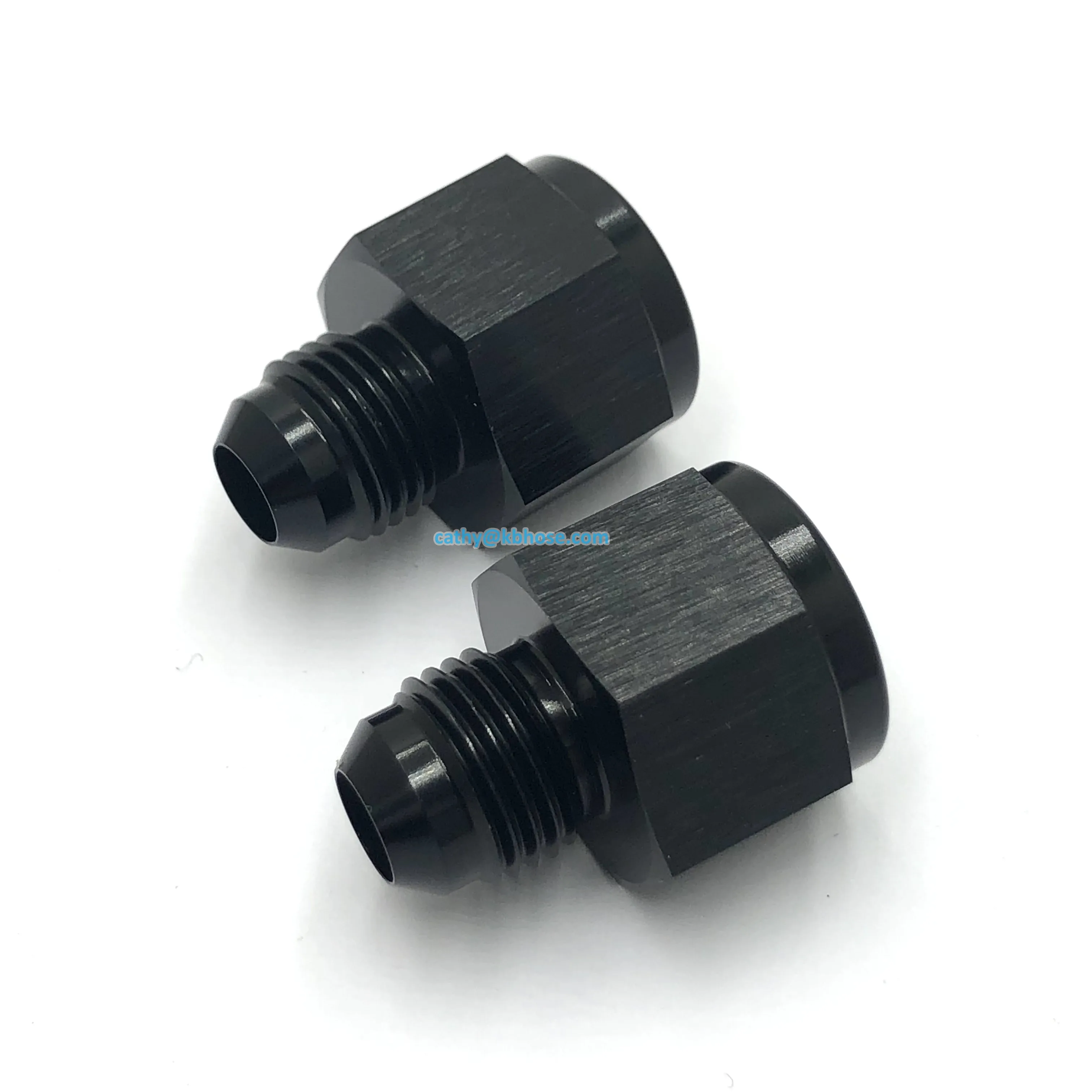 High Quality Aluminum Anodized Female AN to Male AN Flare Fuel Oil Hose Line Pipe Adapter AN Flare Reducer Fitting