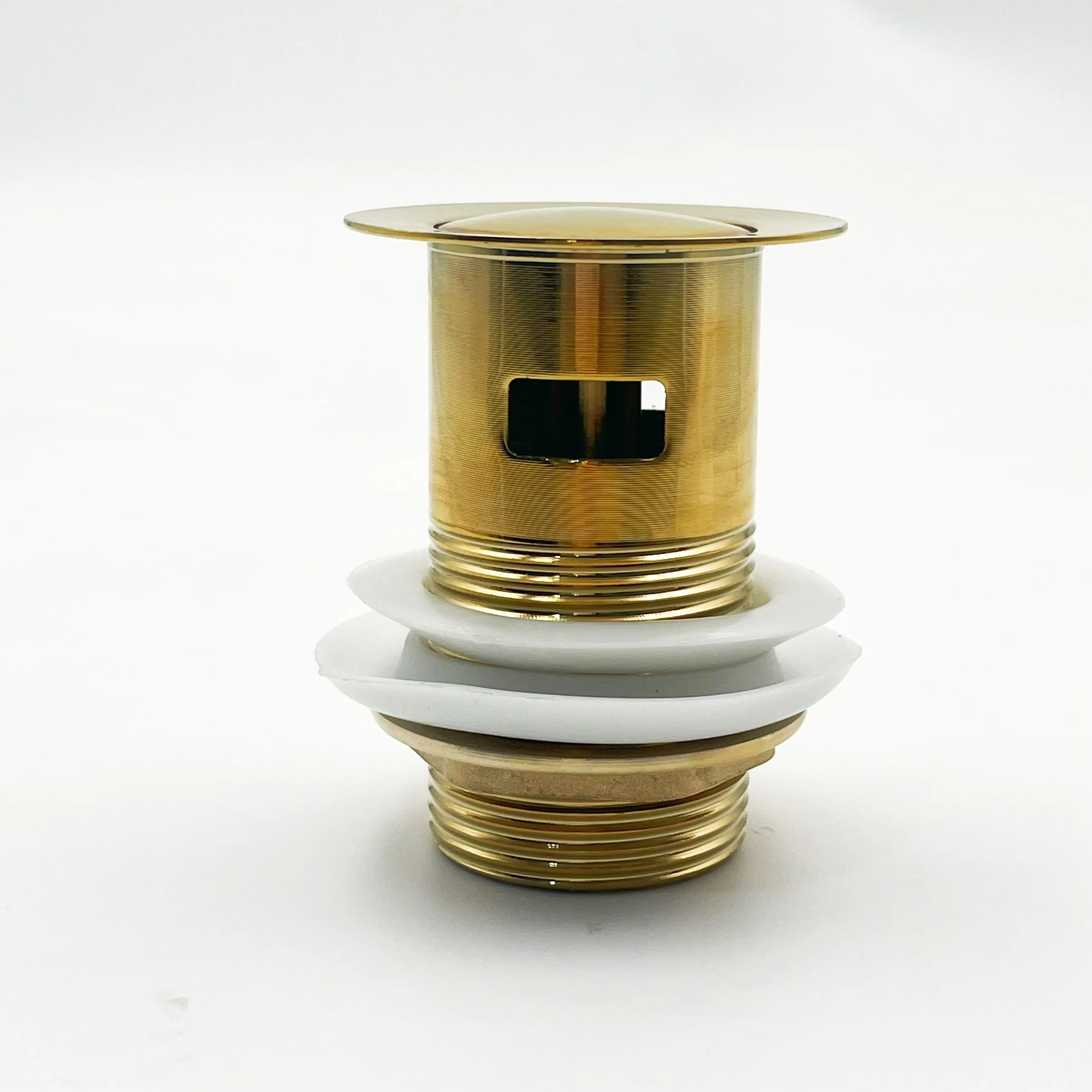 Brass Pop-up Drain Click Clack Sink Waste Basin Drain Stopper  Drainer Sanitary for Shower Bathroom