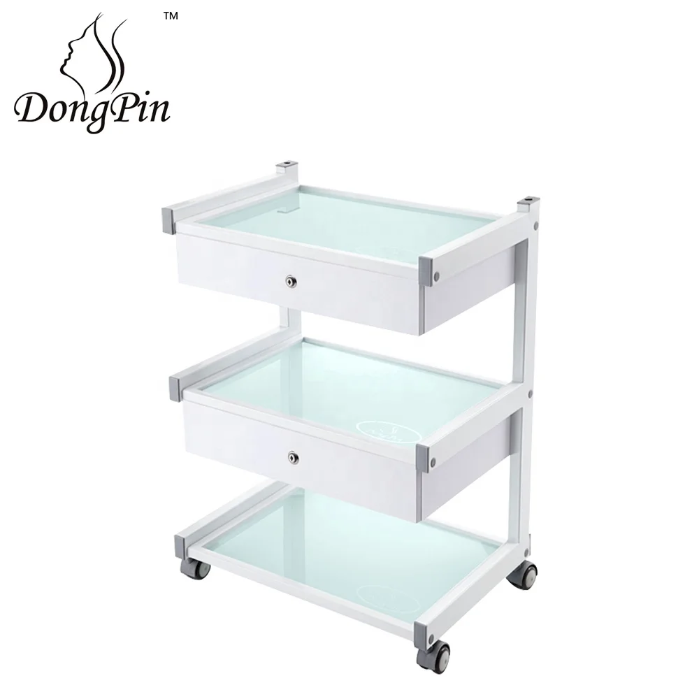 Beauty salon trolley cart salon trolley for esthetics free shipping in USA