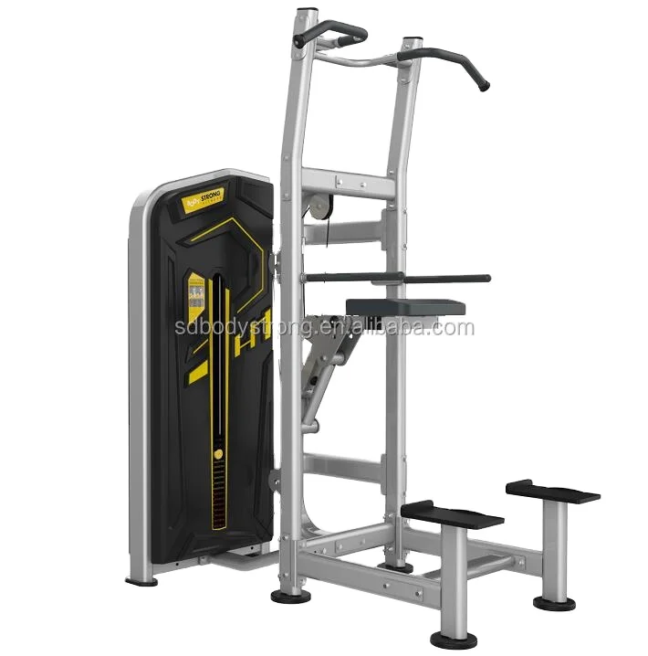 Commercial Body Strong Fitness Equipment Assist Chin Dip Machine