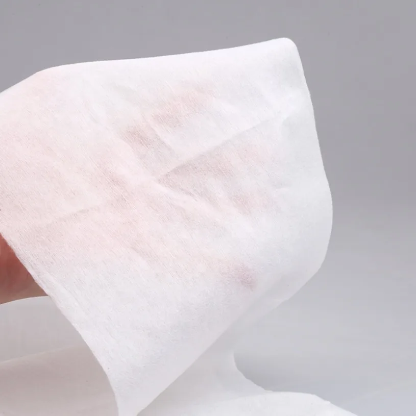 Favorable Price Viscose Material Spunlace Non Woven Fabric Rolls Nonwoven Roll  for Wet tissue