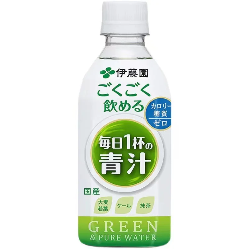 Japan imported green barley Ruoye 0 sugar 0 card tea drink 350ML*24 bottles of various fiber leisure drinks