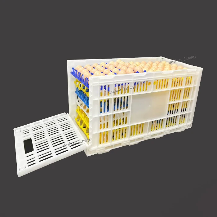 Plastic High quality foldable baskets 360 chicken eggs / box chicken eggs transport basket Storage box for sale