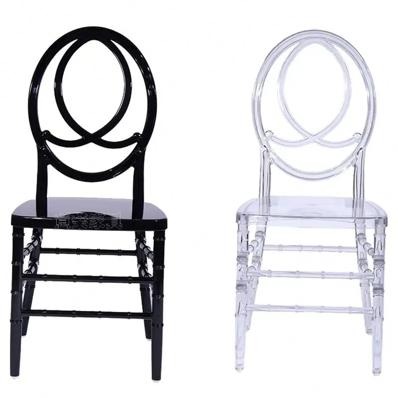Wholesale Trasparentes Tiffany Napoleon White Clear Silla De Boda Chiavari Resin Acrylic Plastic Hotel Chairs for Wedding