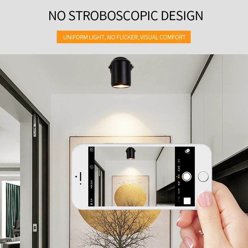 Led Track Spot light Ceiling Wall Washer Lights Gimbal Downlight Decoration Background Wall Art Work Track Lights