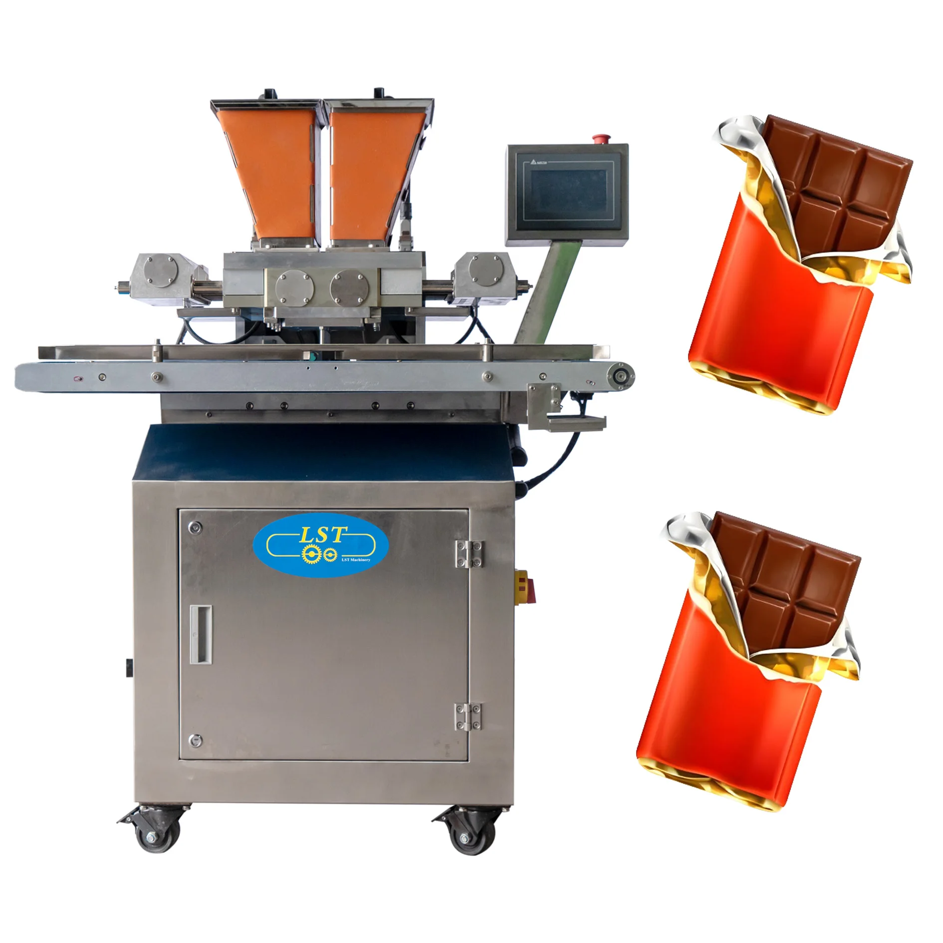 Automatic Chocolate Enrobing Line Chocolate Machine chocolate pouring machine