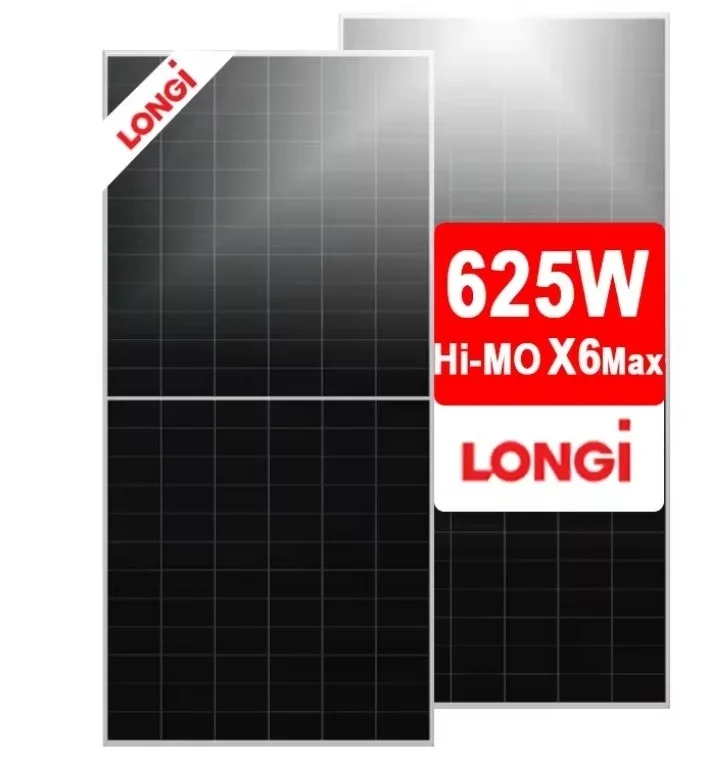 Солнечная панель Longi новая серия Hi-Mo X6 Max бифациальные модули 600W-625W N-типа со стеклянной передней крышкой электропитание