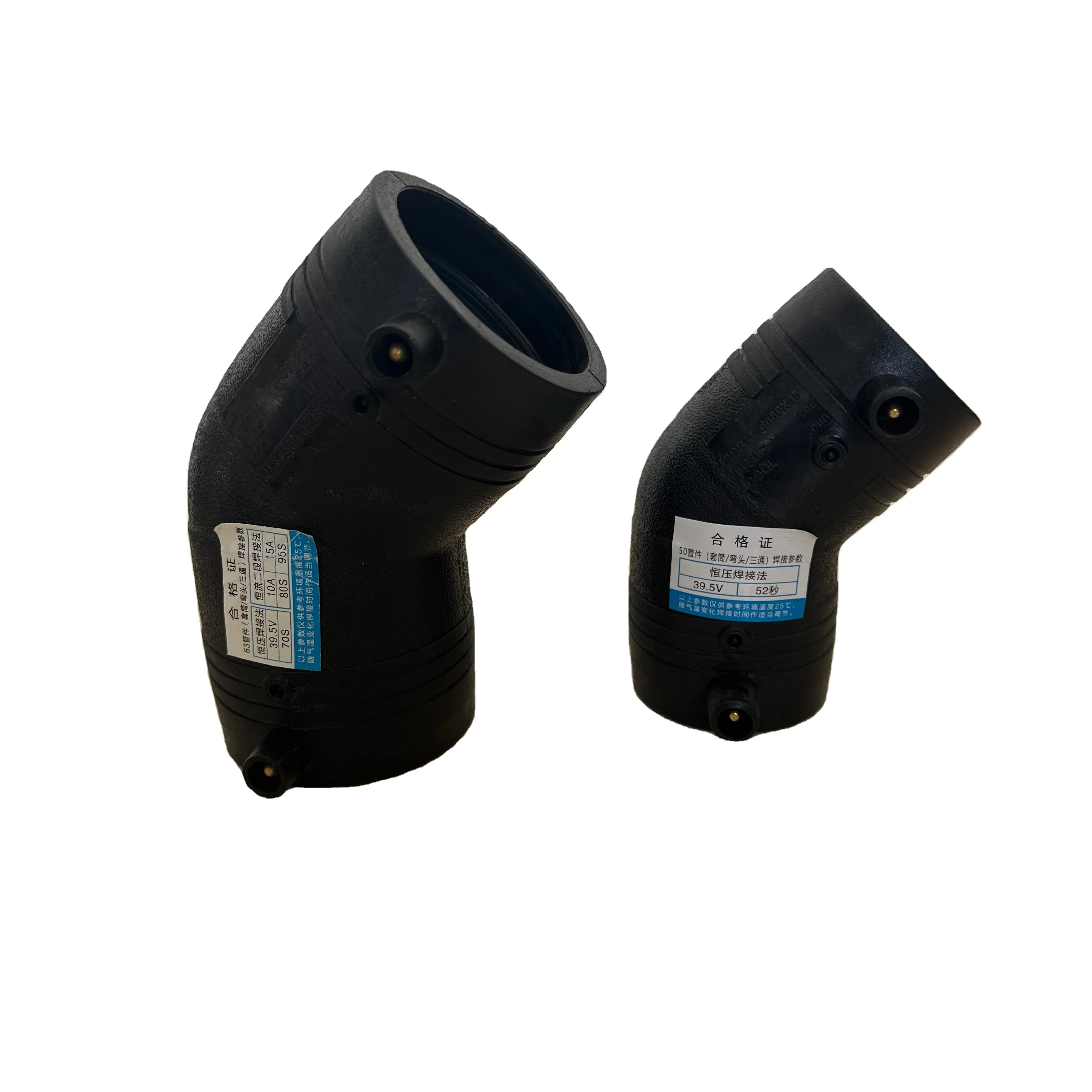 HUAXIN HDPE фитинг для труб стыковой фьюжн 45 градусов локоть butfusion формованные фитинги