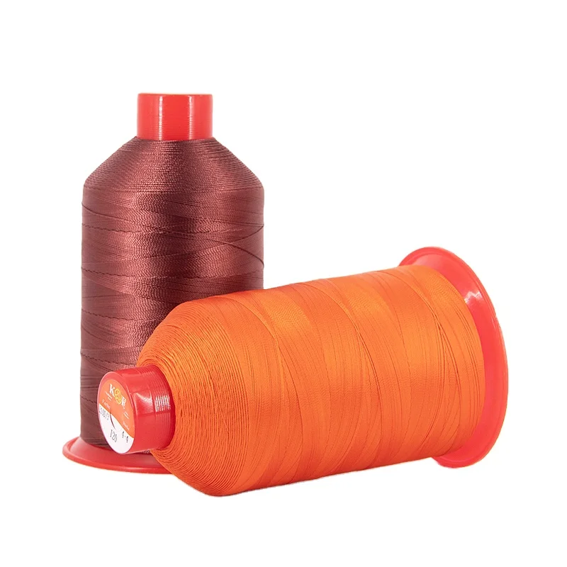 Factory Supply  tex 45 tex 70 tex 90  High Tenacity bonded Filament Polyester Sewing Thread for Shoes/Bag/Leather