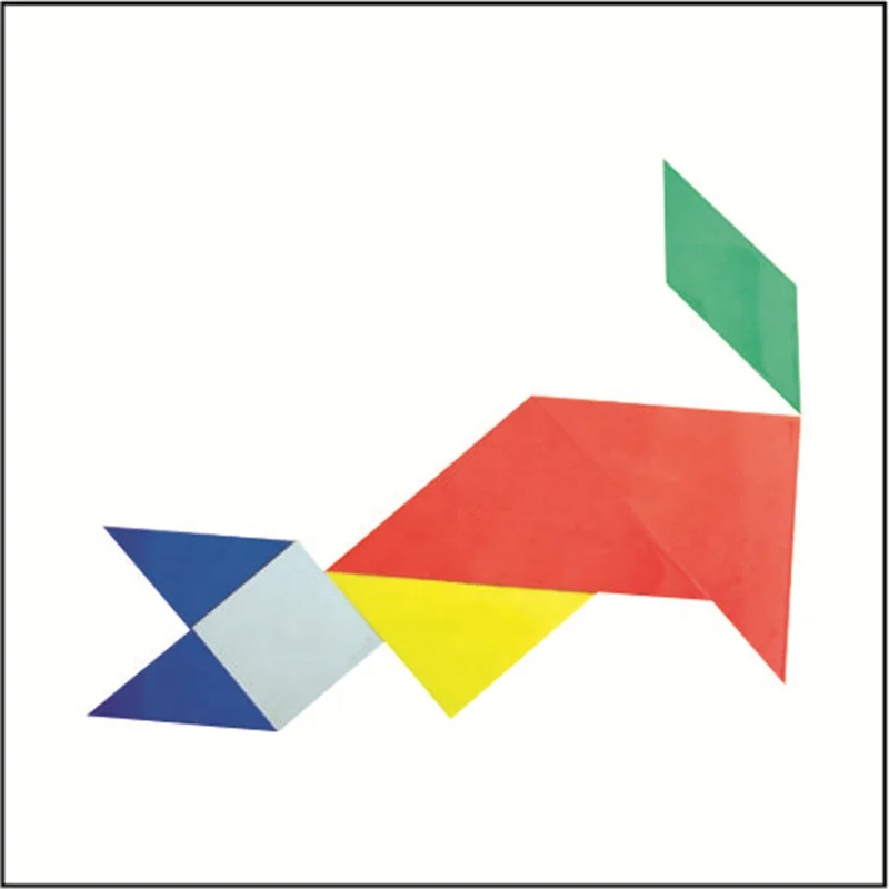Обучающие пластиковые игрушки-пазлы tangram для