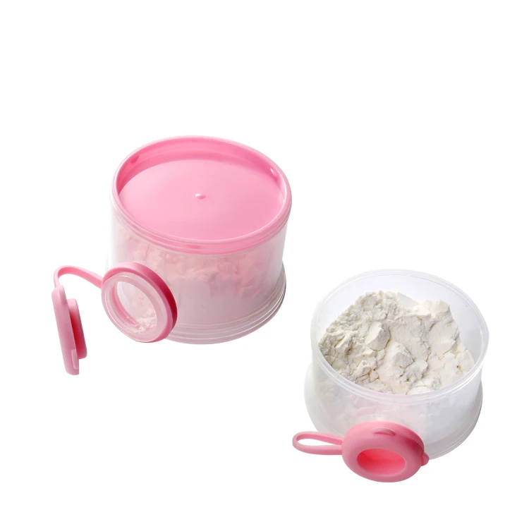 Hot-selling bpa-free 120ML 3 layers side open baby milk powder container food storage box