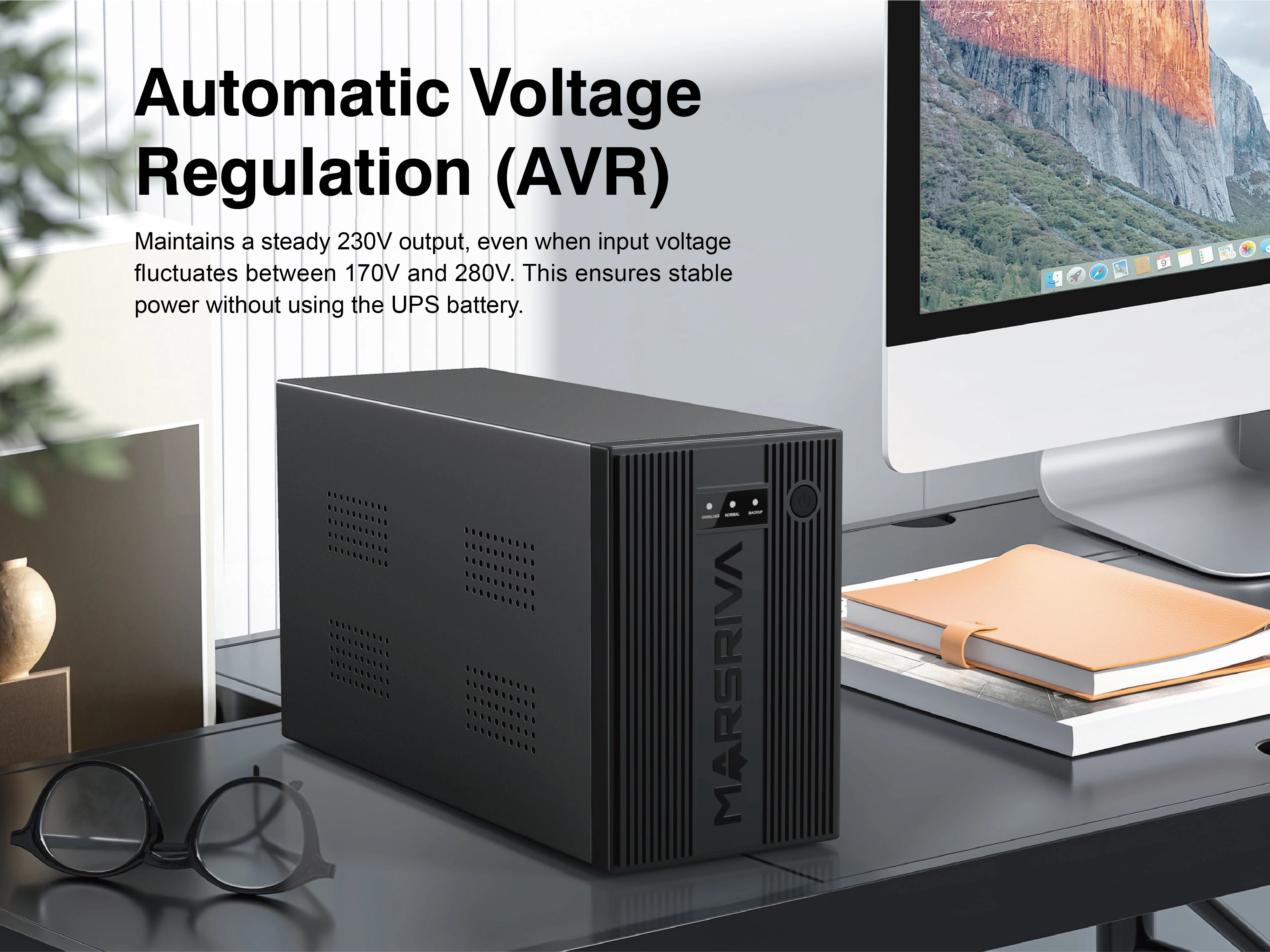 Smart Back-up UPS 110V 220V Offline 1000VA Line Interactive UPS 600W