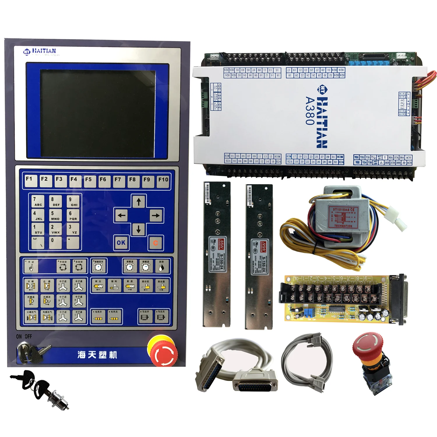 Techmation  control system for plastic  injection molding machine ,  Techmation PLC