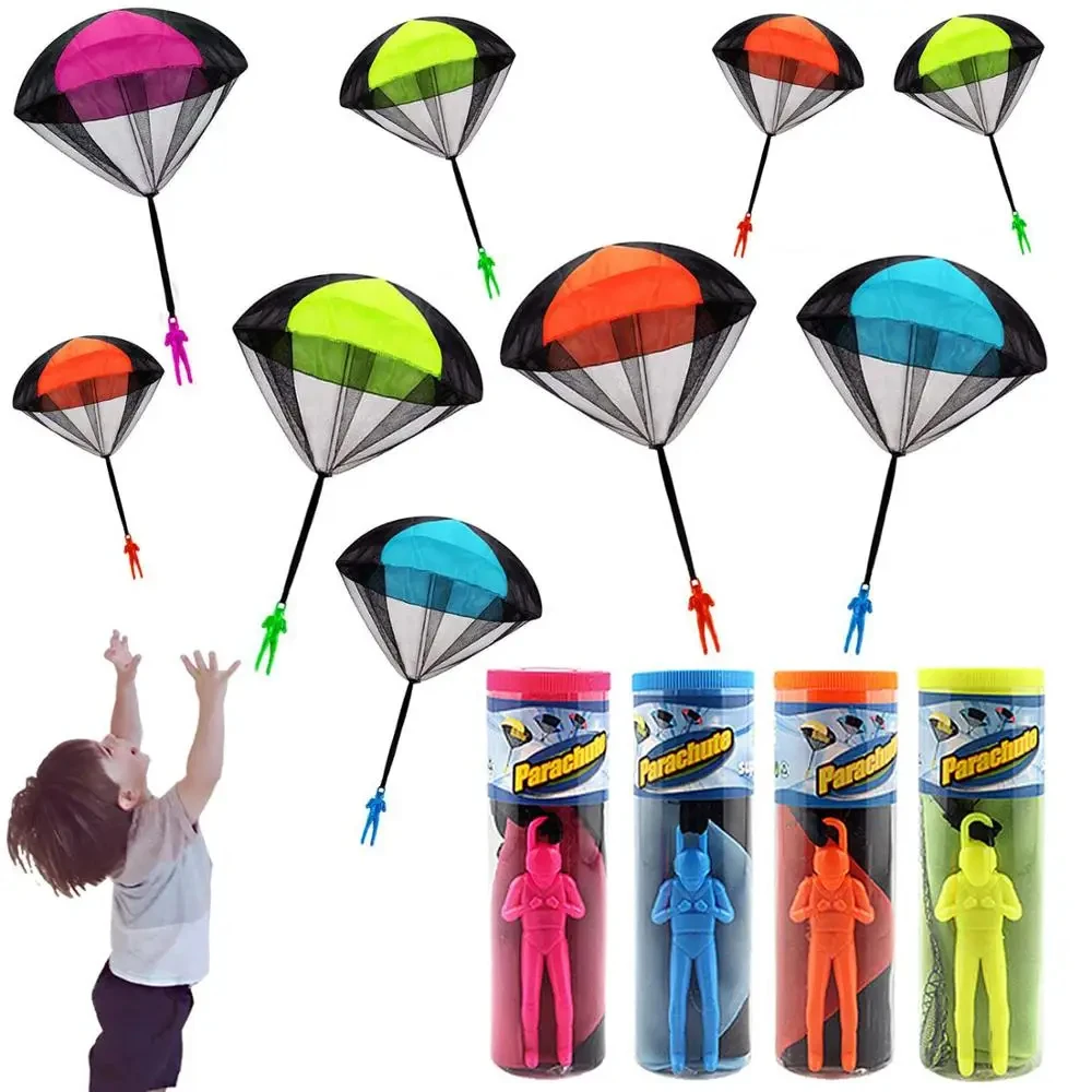 Hand Throw Soldier Parachute Toys Indoor Outdoor Games for Kids Mini Soldier Parachute Fun Sports Educational Toy Gifts Boy
