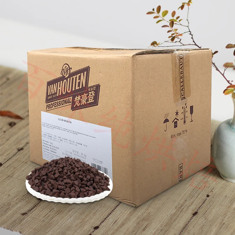 Van Haodeng Baking Dark Chocolate Bean 10kg Baking-Resistant Generation Coco Fat Water Drop-Shaped Multi-Province Free Shipping