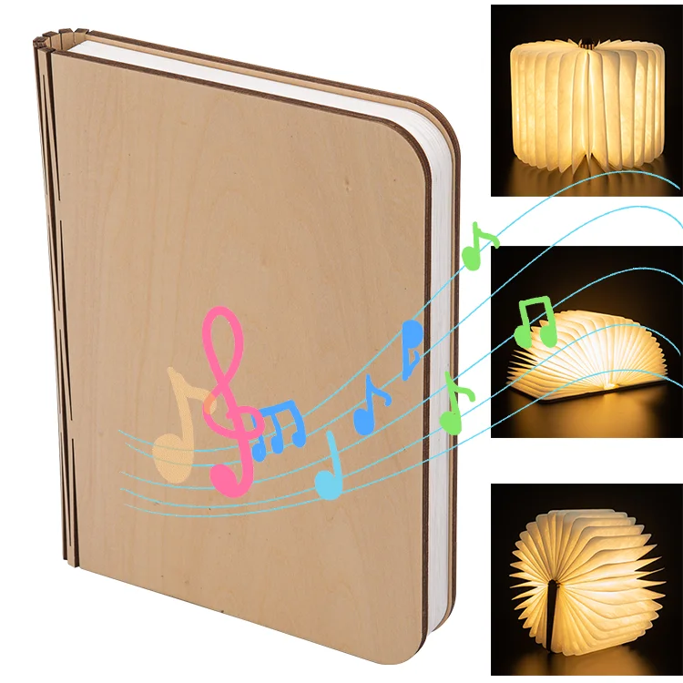 
2021 best-selling creative speakers LED book lights music book lights Christmas gift custom subwoofer manufacturer 