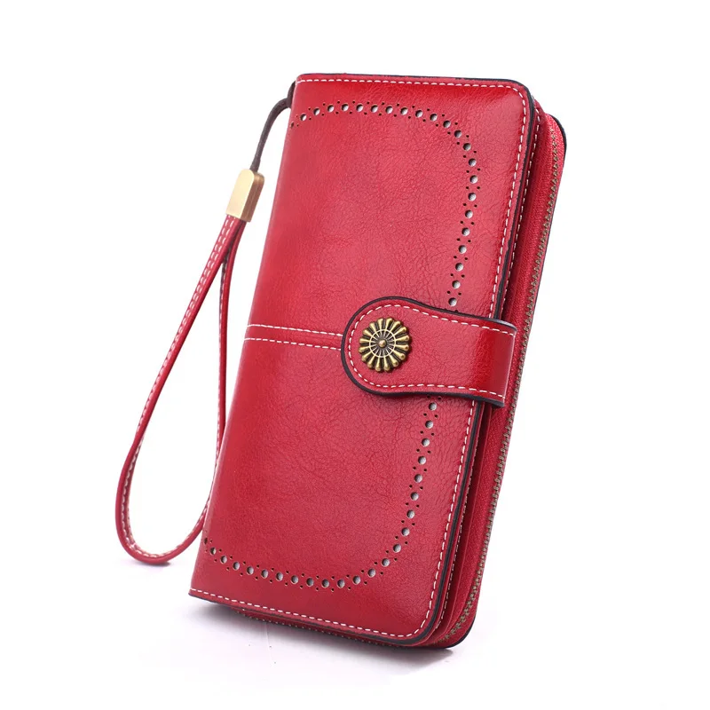 Keymay Coin Purse Bag Zipper Wrap Around Wristlet Bag Mini Wallet Card Holder Mini Keychain Dual Pouch Wristlet Coin Wallet