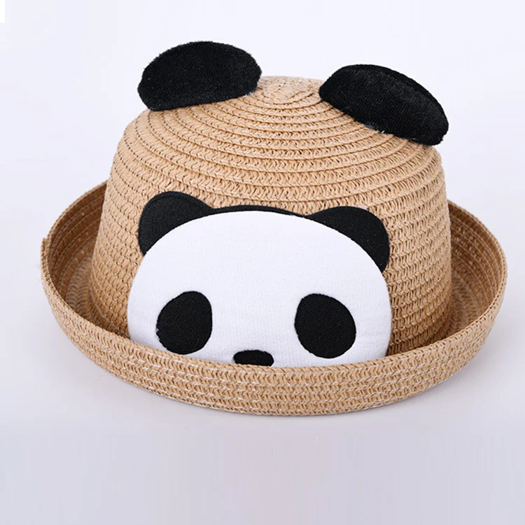 HEFT BOOOGE мультяшная Панда Банни уши дизайнерская уличная летняя Солнцезащитная шляпа для путешествий детские соломенные шляпы