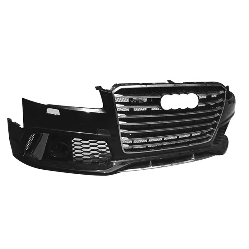 
A8 S8 for Audi RS8 Front Bumper With grill For Audi W12 car BodyKit for A8 S8 W12 Car bumper 2011 2012 2013 2014 2015 2016 2017 
