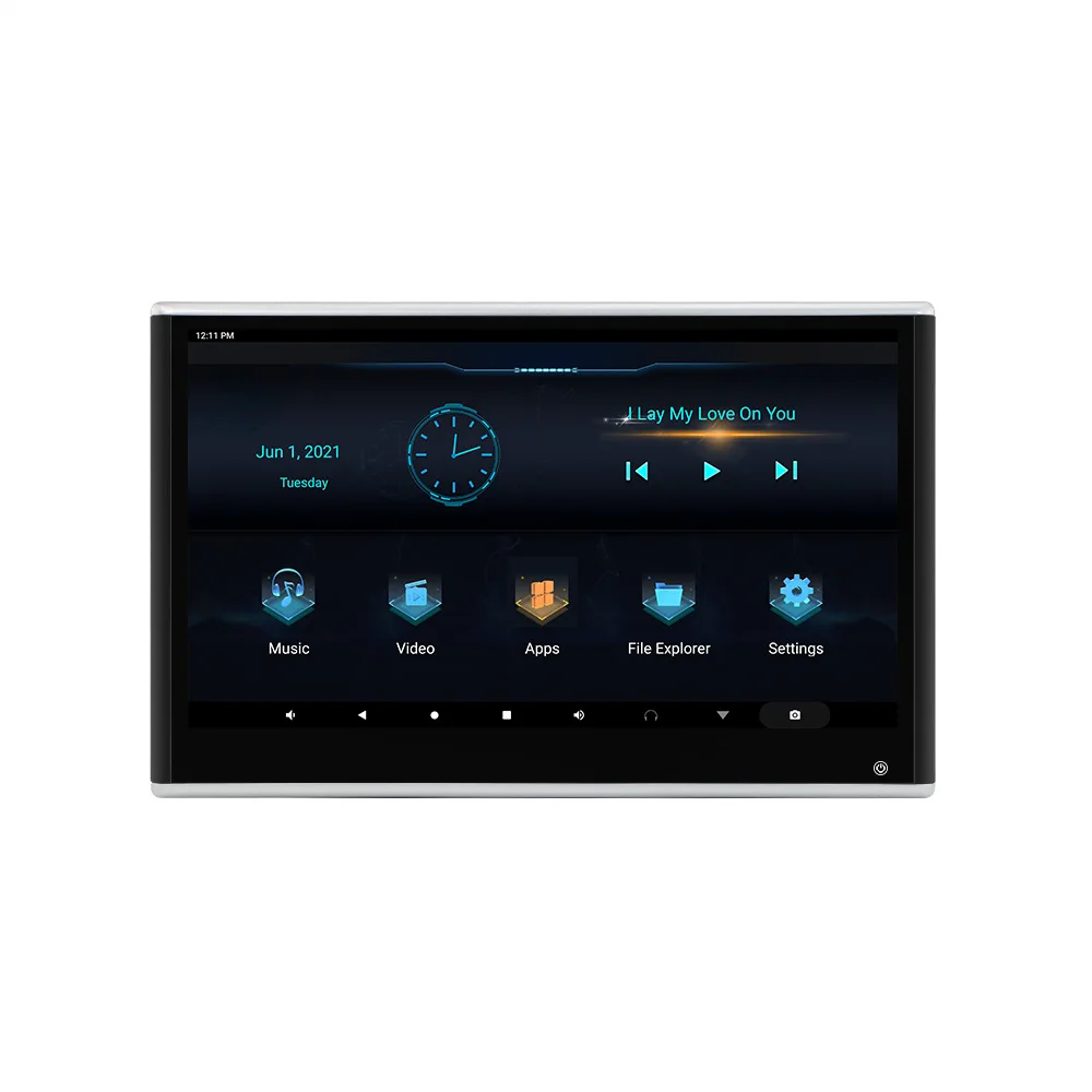 Android car headrest display 9/10.1/11.6/12.5/13.5 inch 4k wireless projection screen Smart TV Car headrest Android display