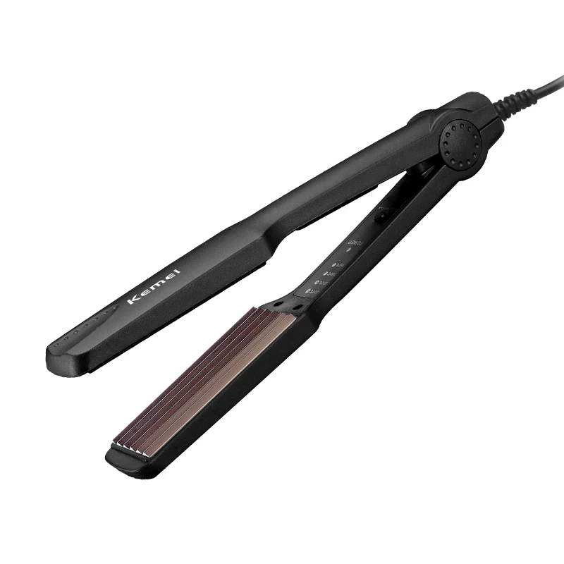 Kemei Km-332 Hot Sale 2 In 1 Hair Straightener Curler Ceramic Hair Straightener Curling Irons