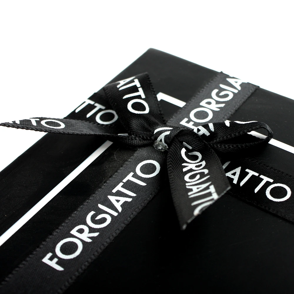 Custom deluxe paper clothing dress Pajamas black gift lid and base box with ribbon