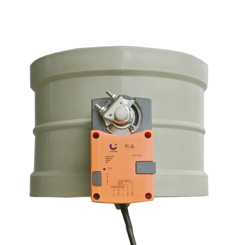 Pvc/pp Material Hvac Circular Air Duct Butterfly Baffle Regulating Valve For 16cm Electric Air Duct Exhaust Baffle