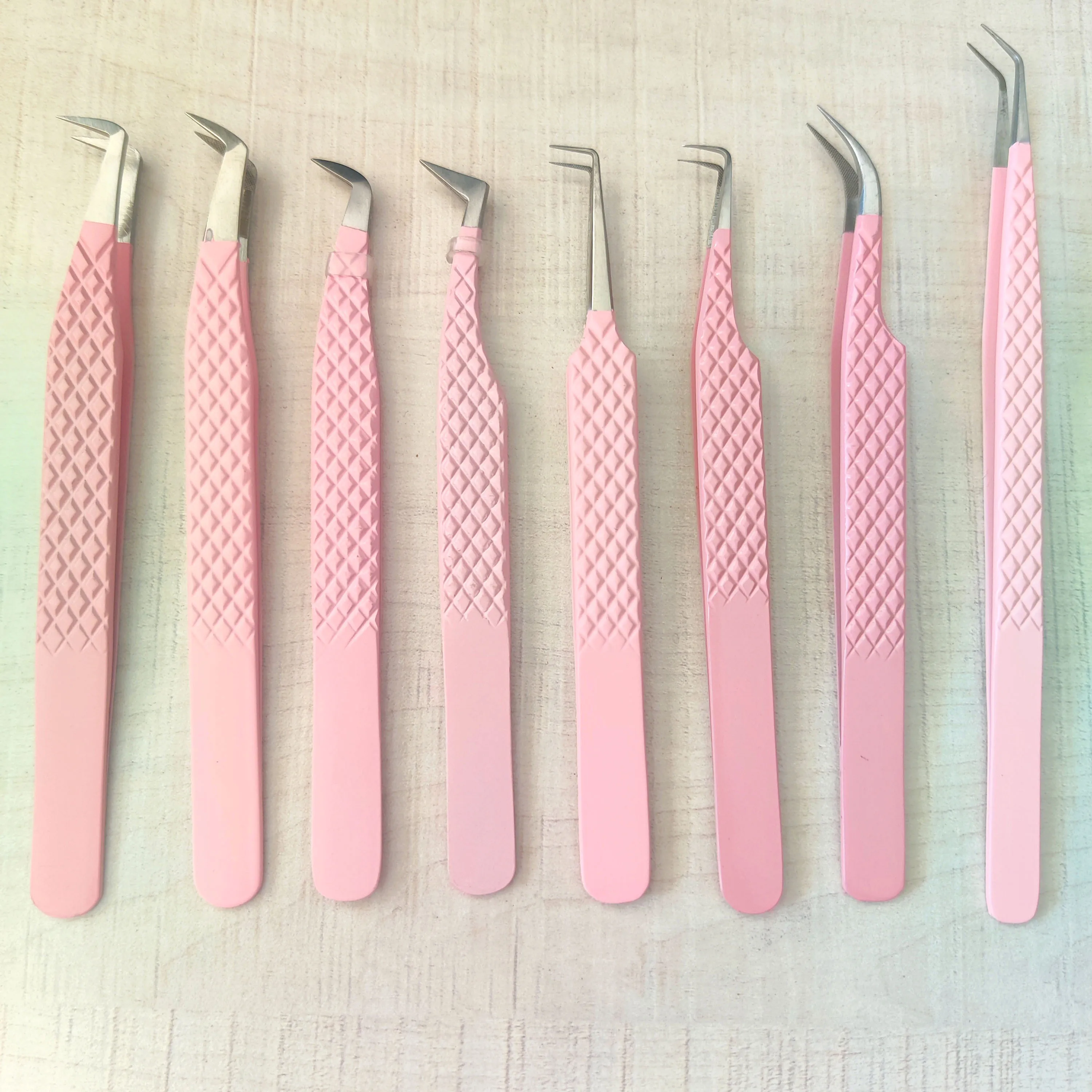 Оптовая продажа черный матовый Пинцет для наращивания ресниц