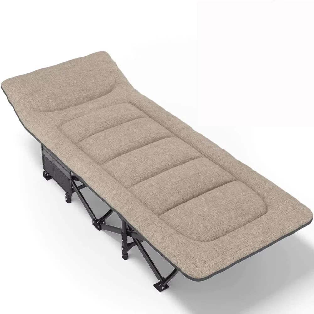 Factory Direct sale Heavy Duty Aluminum Cot High Quality Ultralight Folding Travel Bed Oxford Fabric Easy Breathing camping bed