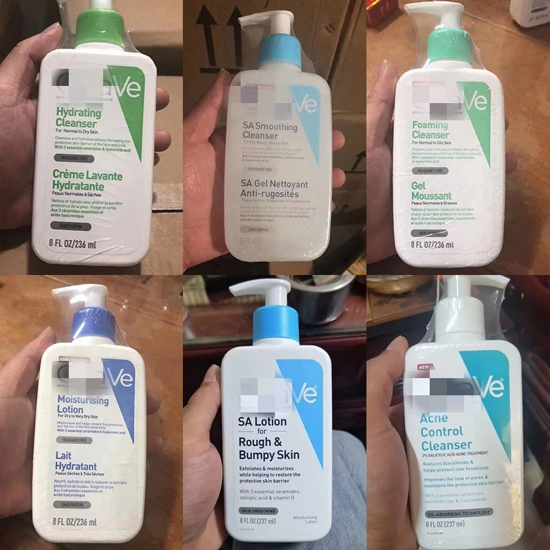 Ceraves Body Moisturizing Lotion Face Blemish Control limpiador exfoliant SA Smoothing Hydrating Foaming Facial Cleanser 236ml