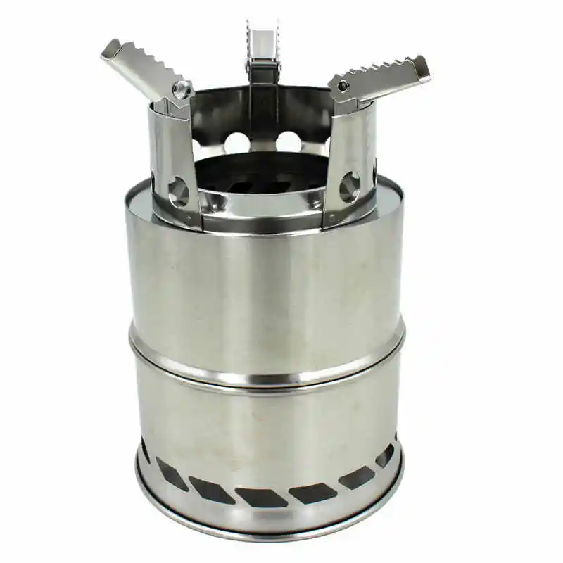 small Size Camping Wood Stove Portable Gas Firewood Burning Stove Outdoor Picnic BBQ Cooking Camping Stove Backpacking Furnace