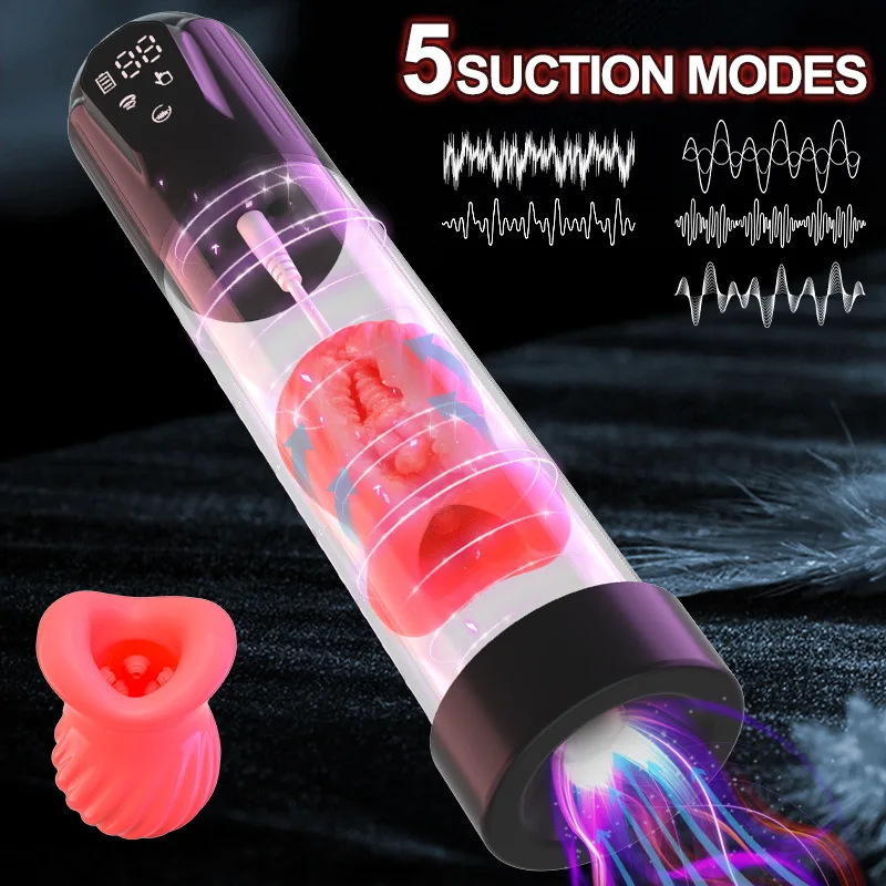 Adult Sex Toys Automatic Penis Enlargement Water Vacuum Pump Electron Vacuum Pressure Pump Exerciser For Male Penis Dick Enlarge