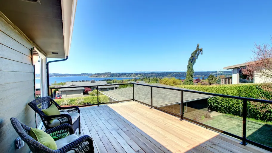 customized aluminum balcony cottages glass railing Balustrades Handrails for Stairs stair glass railing