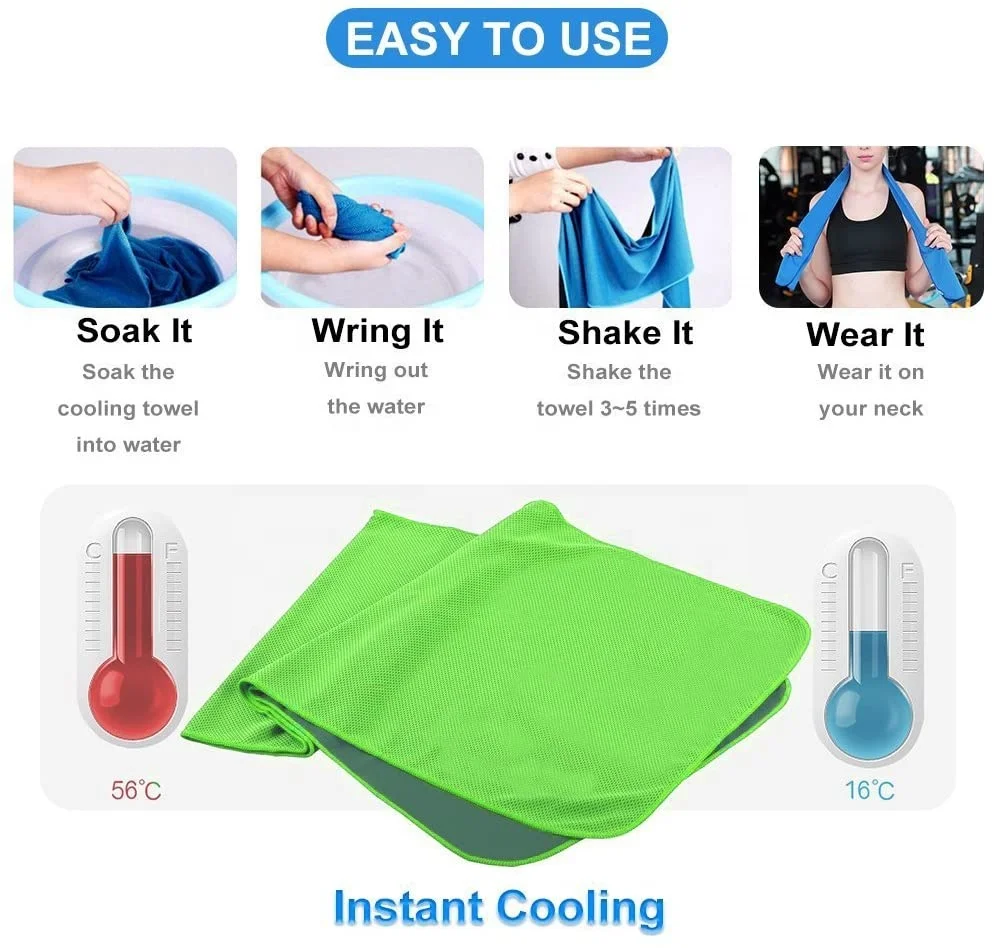 Hot Selling Custom Sport Towel Golf Cooling Towels For Neck And Face Quick Dry Towel For Yoga Golf Gym Work Out Sports