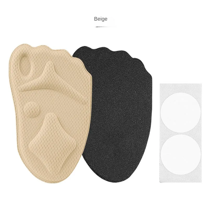 Pain Relief Pad For High Heels Insoles Stickers Foot Care Front Foot Pads Half Size Insole Soft Non Slip Sole Foot Pad