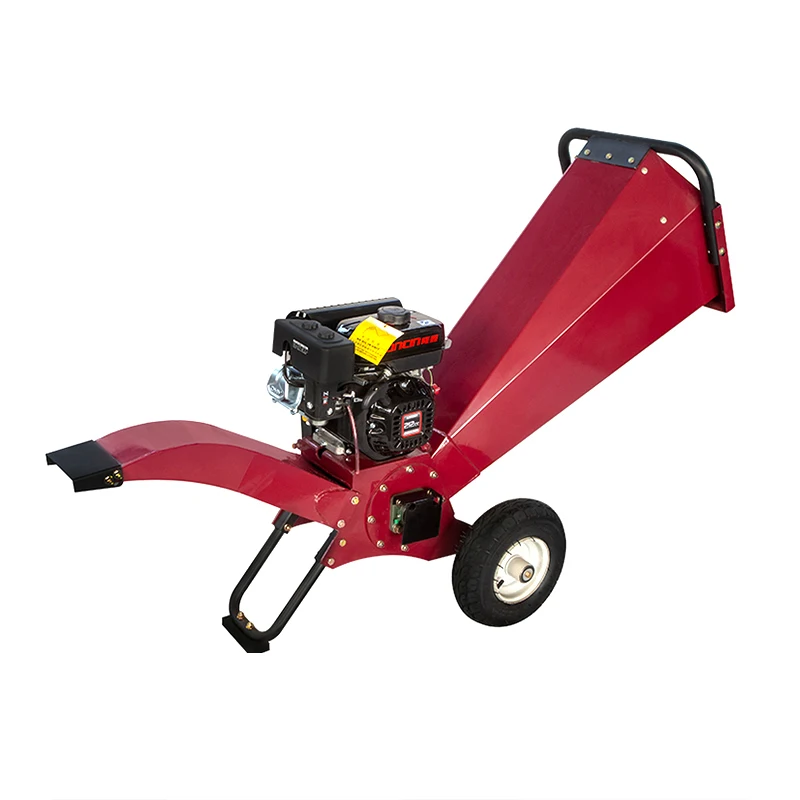  OEM CE Certificate Forestry Machinery Firewood Processor 6.5HP Gasoline Wood Crusher Small Chipper