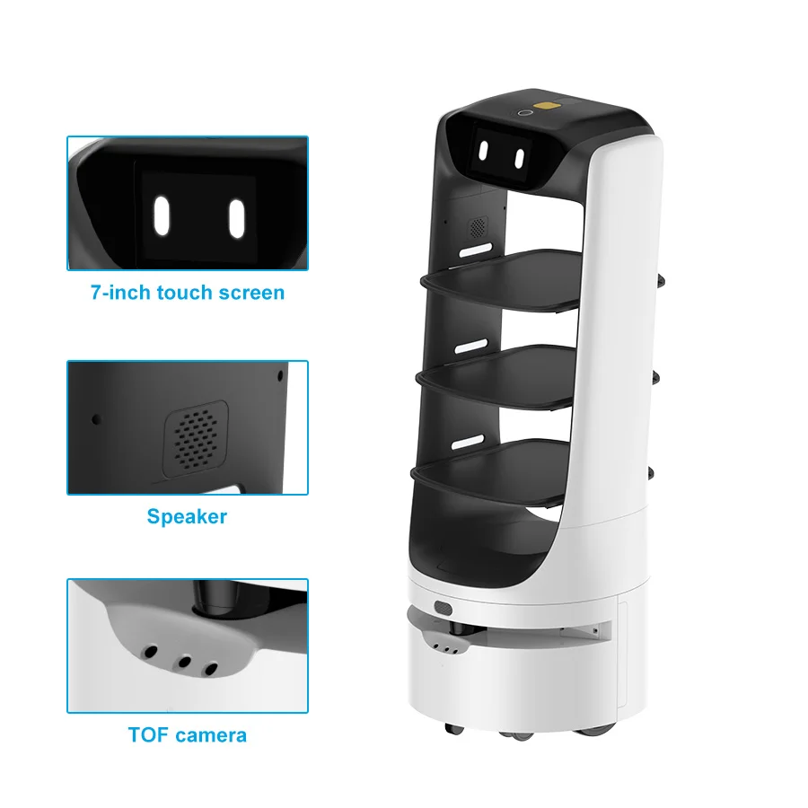 new generation food delivery robot remote deployment intelligent food delivery machine for restaurant hotel
