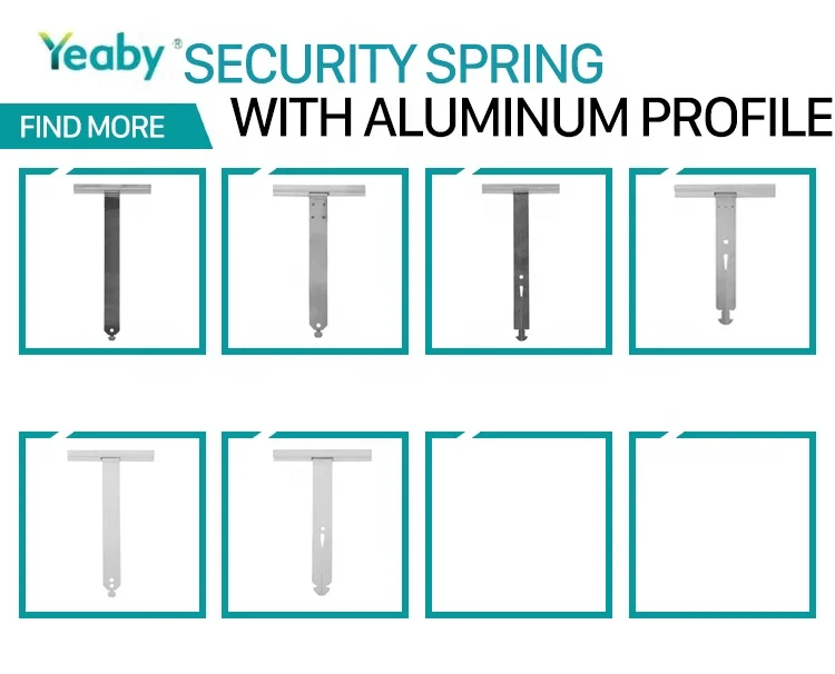Aluminum alloy louver accessories, spring hooks, elastic pieces, hanging strip connectors