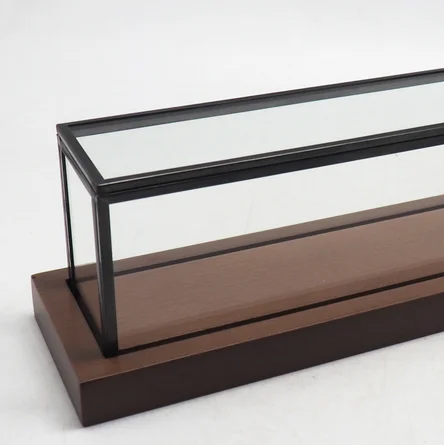 High quality standing copper glass terrarium black for indoor plant